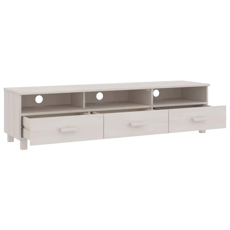 vidaXL TV Stand TV Console Sideboard TV Unit Cupboard HAMAR Solid Wood Pine - 62.2" x 15.7" x 15.7"