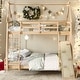 preview thumbnail 2 of 21, Playful Design Twin over Queen House Bunk Bed House Bed Kids Bed