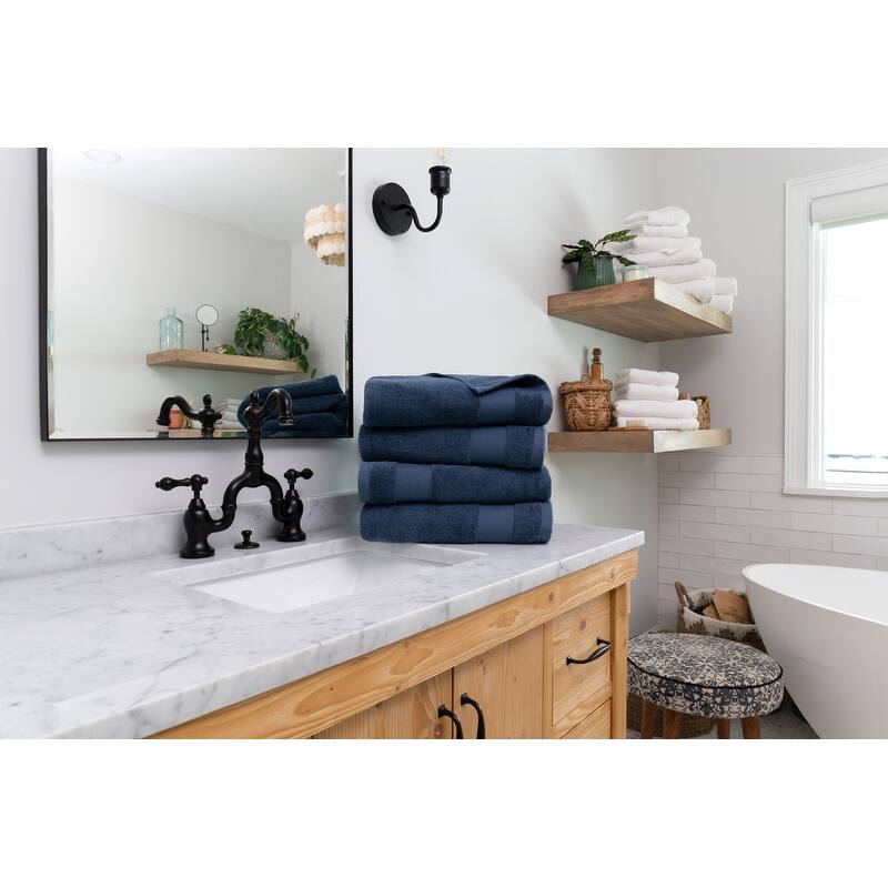 Becky Cameron Premium Ultra Soft Cotton 4pc Bath Towel Set - 4 Pack