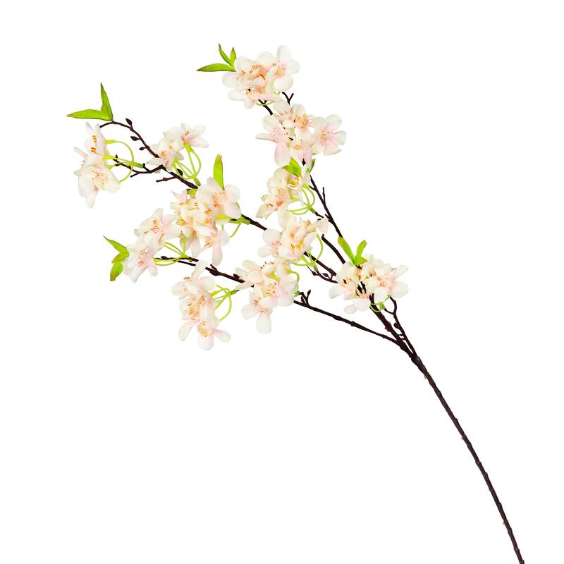 Set of 4 Blush Pink Artificial Apple Blossom Flower Stem Spray 34in - 34" L x 12" W x 4" DP