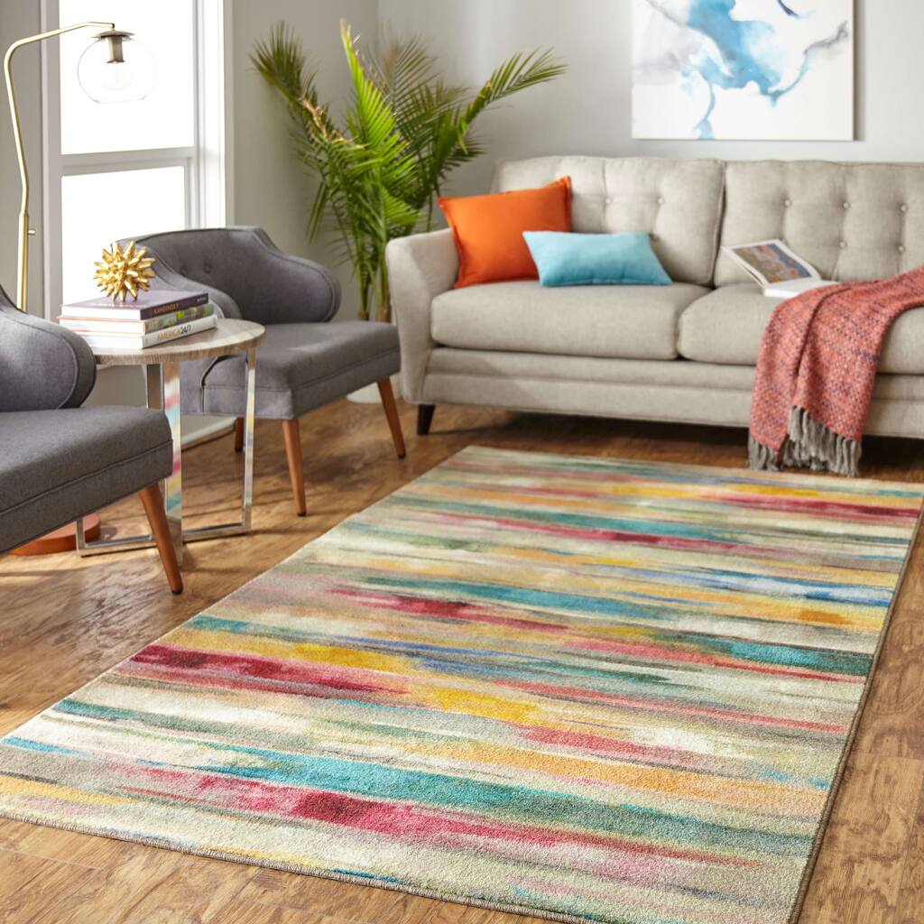 Mohawk Home Spring Window Abstract Stripe Area Rug