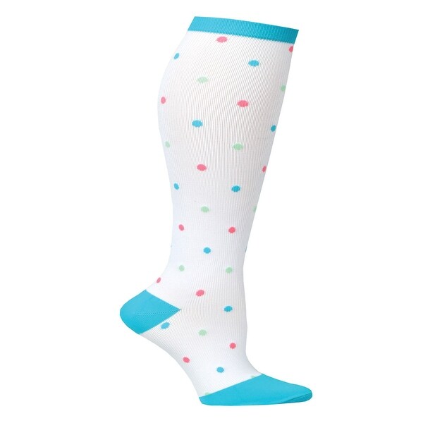 Shop Women's Fun Knit Mild Compression Socks, Wide Calf ...