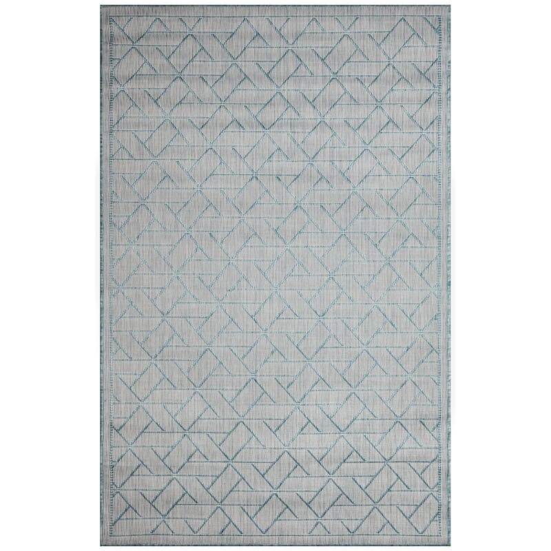 Liora Manne Carmel Pyramid Indoor/Outdoor Rug - 3'3" x 4'11" - Aqua