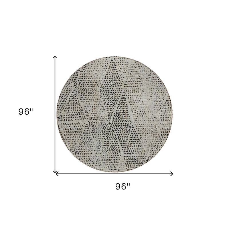 HomeRoots Geometric Transitional Rectangle Outdoor Rug