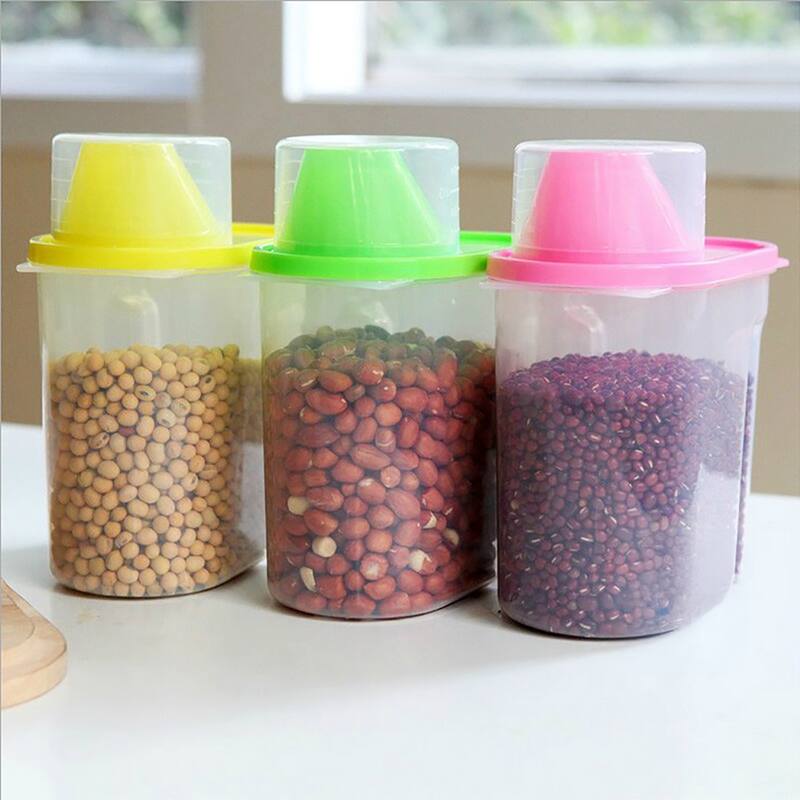 BPA-Free Food Storage Containers with Lid - Perfect for Storing Flour, Sugar, Grains, Rice, Cereals, and Baking Supplies