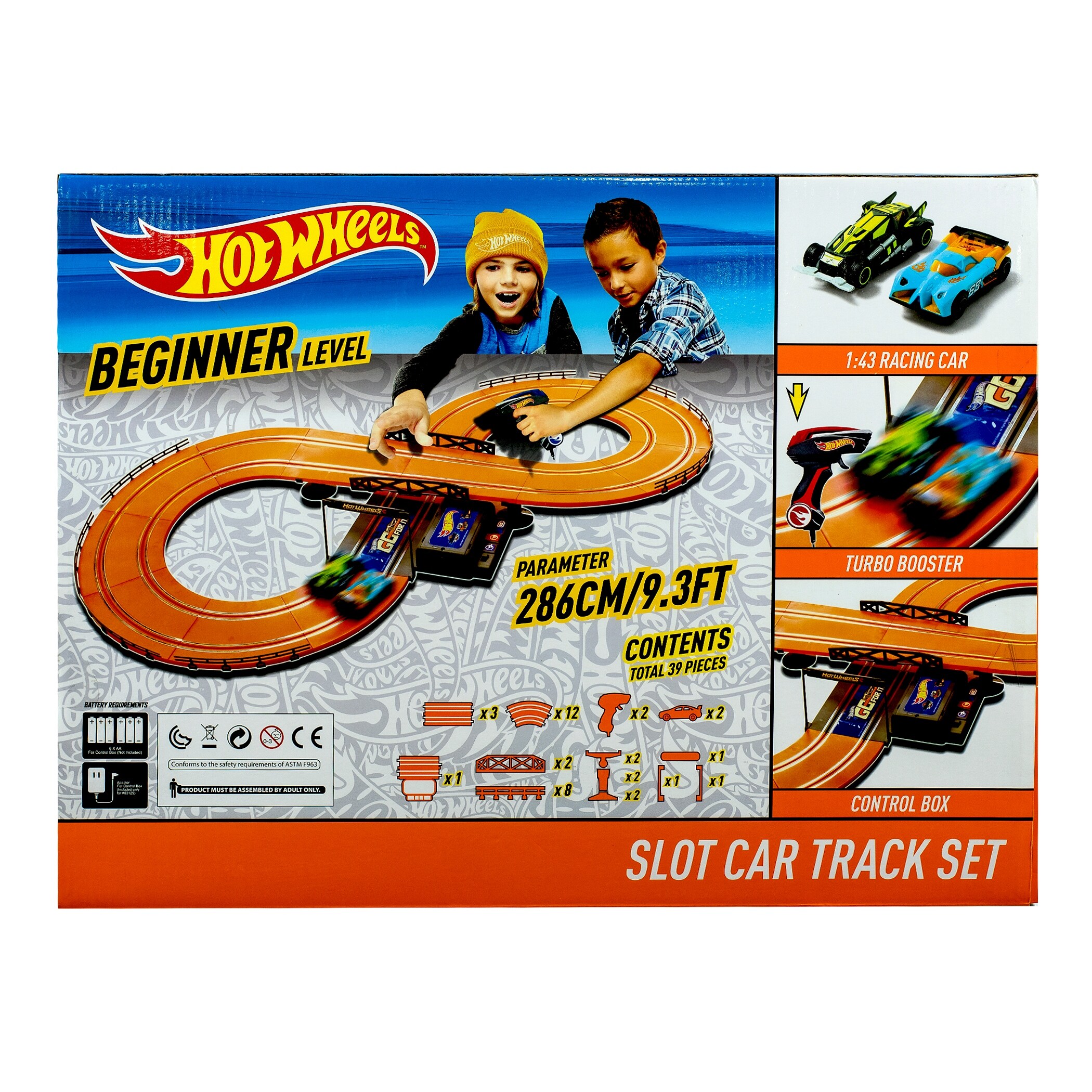 hot wheels slot car track set 9.3 ft