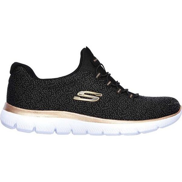 skechers summits black rose gold
