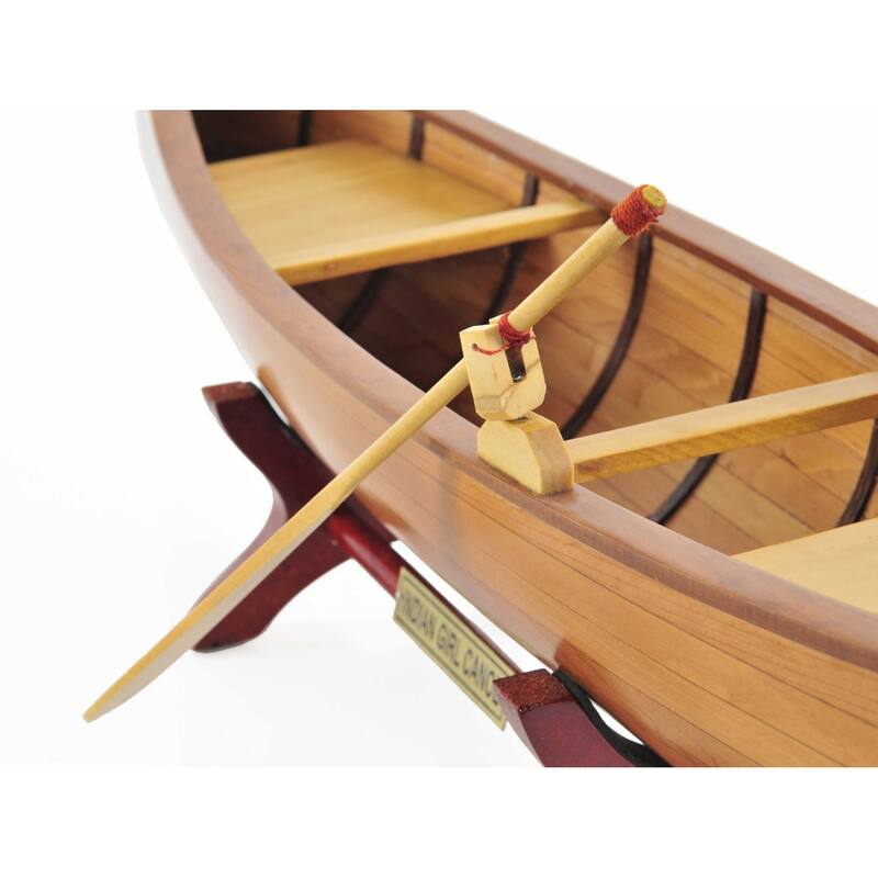 5" x 24" x 7" Indian Girl Canoe
