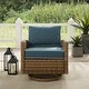 preview thumbnail 14 of 32, Crosley Bradenton Outdoor Wicker Swivel Rocker Chair