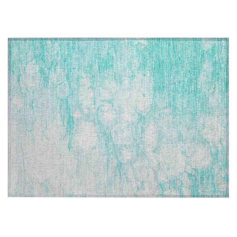 Machine Washable Indoor/ Outdoor Chantille Abstract Modern Rug