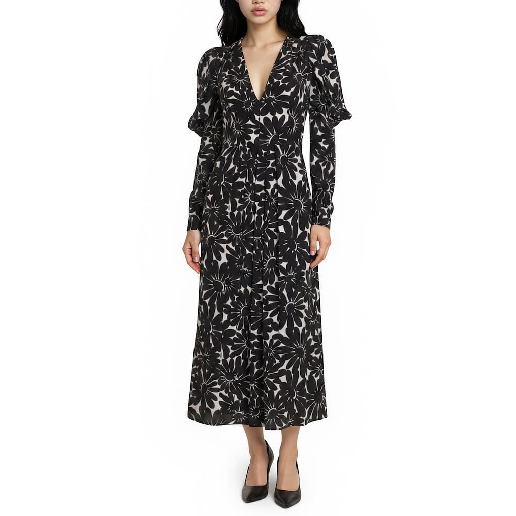 Prada Flora Crepe de Chine Dress