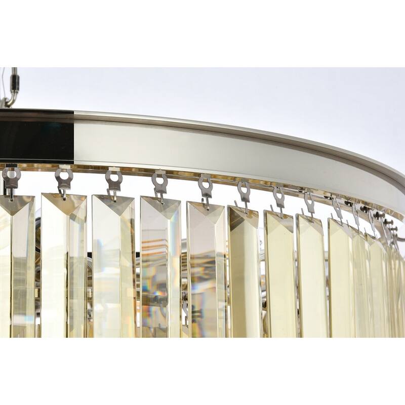 Royce Edge 17-Light Polished Nickel Chandelier