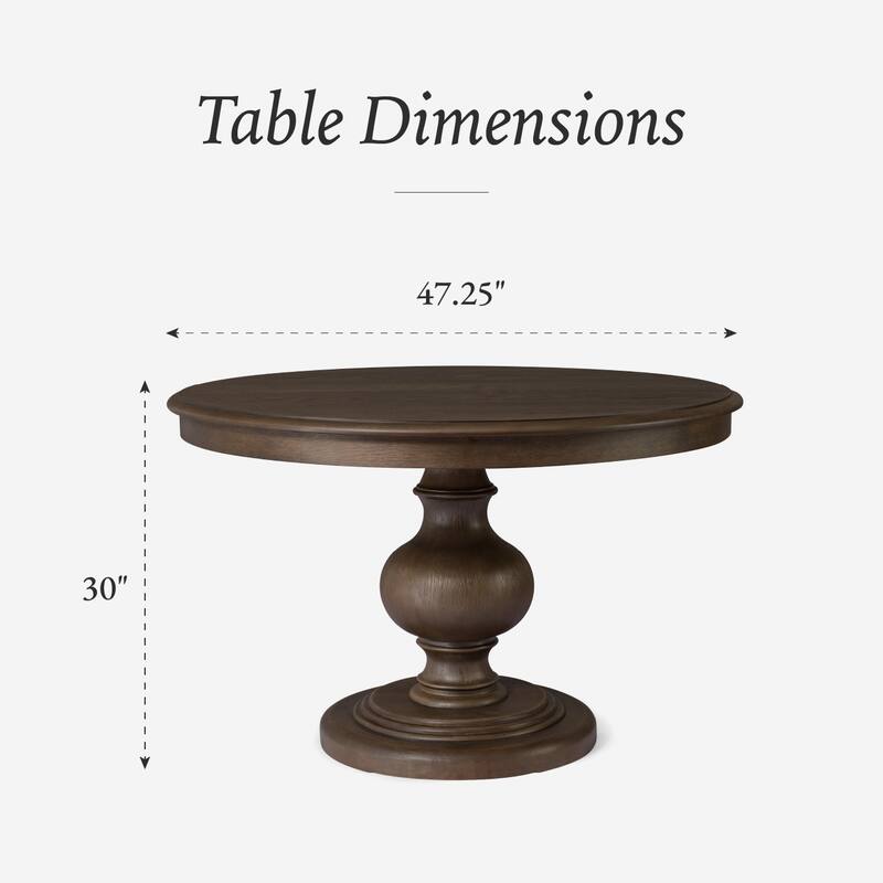 Maven Lane Zola Wooden Dining Table in Brown Finish - N/A