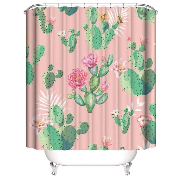 Shop Cactus Shower Curtain 60 X 72 Inch On Sale Overstock