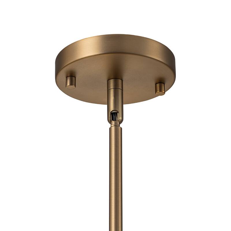 3-Light Midcentury Gradient Striped Wineglass-shape Pendant - 11.0 in