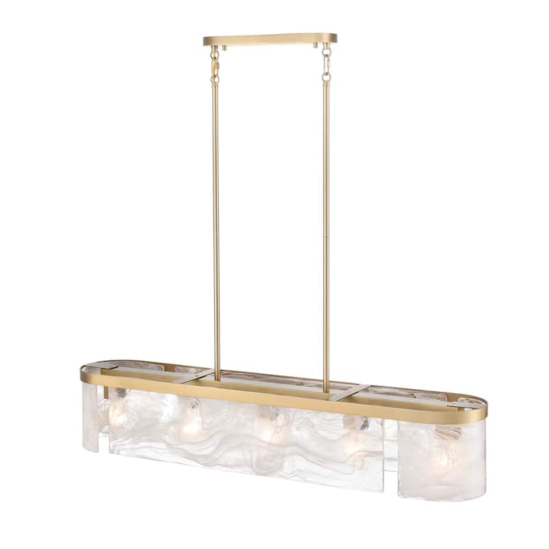 Artcraft Skye 6-Light Island-Light - Brushed Brass Finish