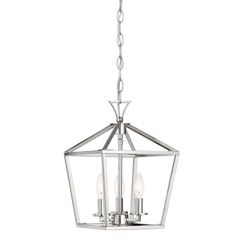 Savoy House 3-420-3 Townsend 3 Light 10" Wide Taper Candle Pendant - Polished Nickel