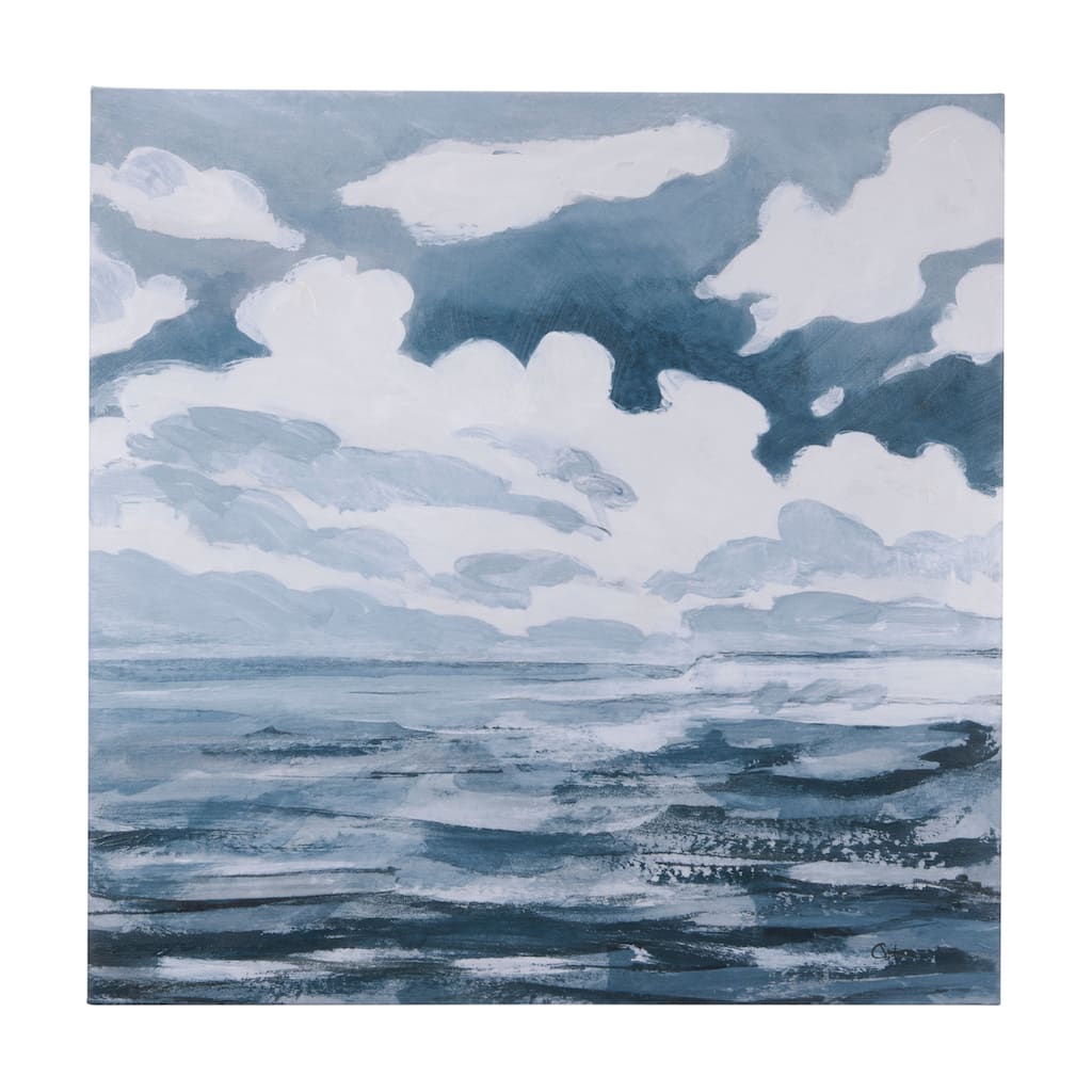 Clouds and sea I (41 x 41 ) Canvas Art Print