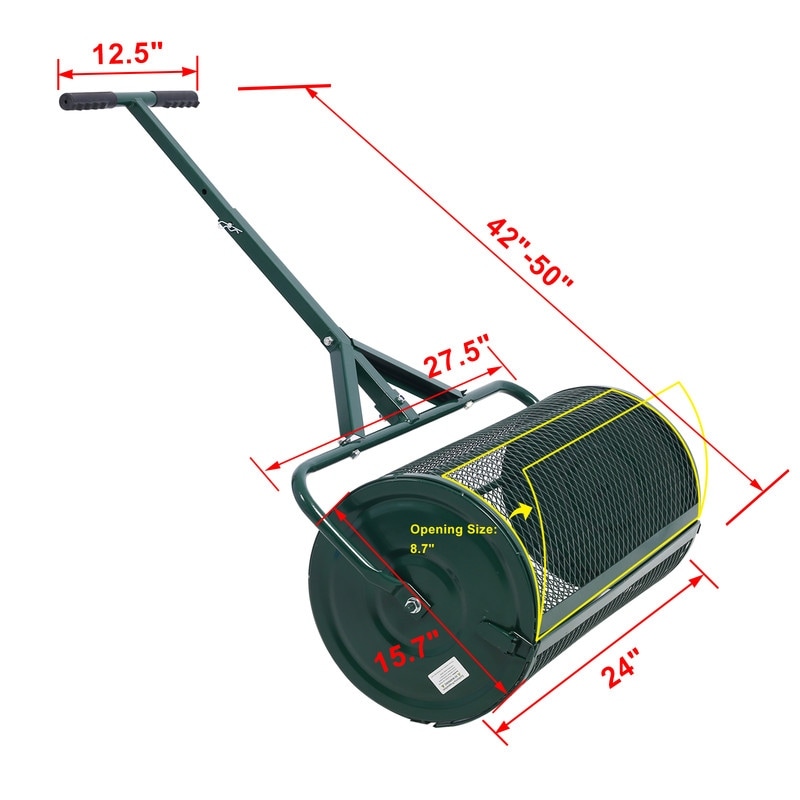 Peat moss roller spreader sales