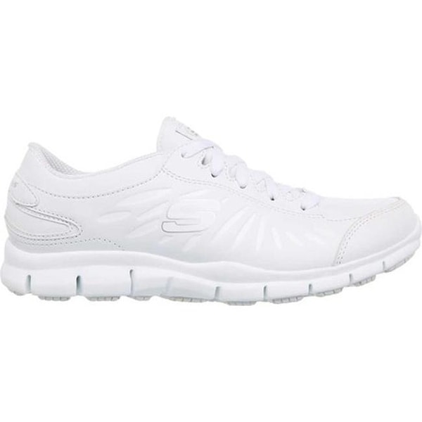 skechers womens white work shoes