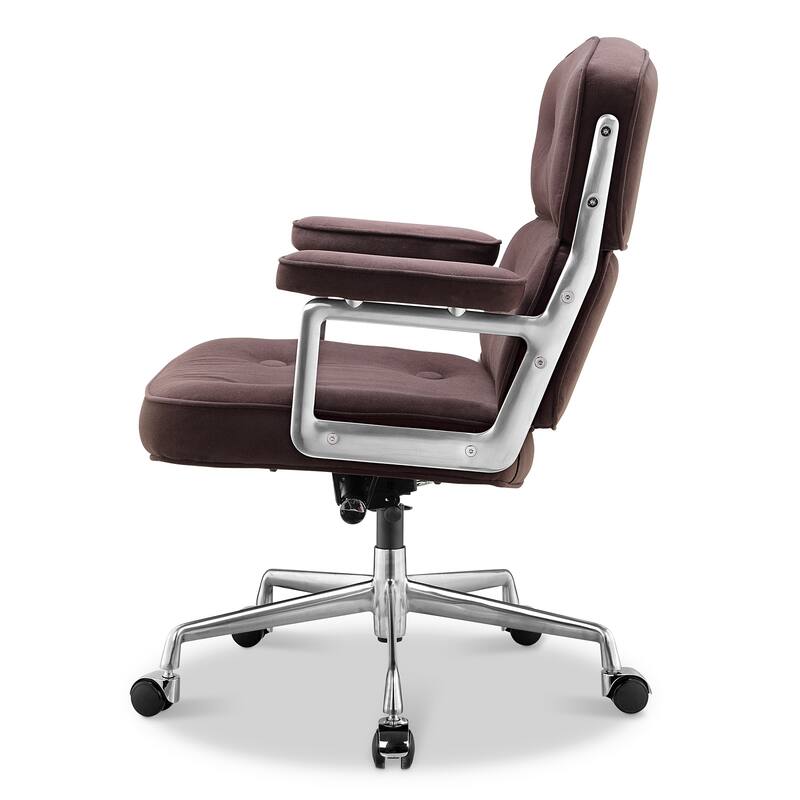 Lobby Chair with Lumbar Support Ergonomic Mid-Back Executive Chair