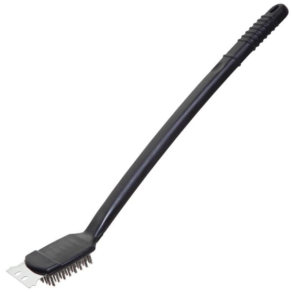 Brush For Grills Stainless Steel Bristles. With Scraper and Plastic Handle  14,5 x 4 x