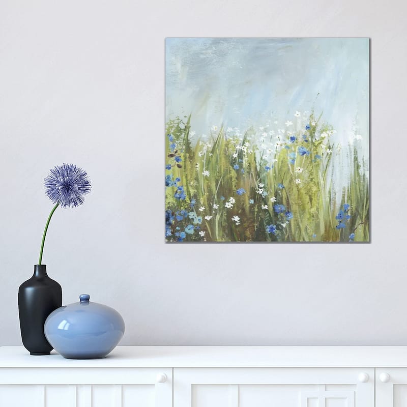 iCanvas "Blue Bells Field" by Asia Jensen Canvas Print - 18x18x1.5