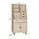 preview thumbnail 4 of 15, Middlebrook Modern Hutch Cabinet with Pull-out Desk