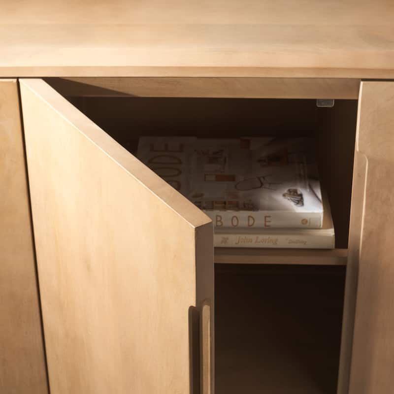 SAFAVIEH Couture Tuckerman 4-Door Wood Sideboard - 71"W x 16"D x 32"H