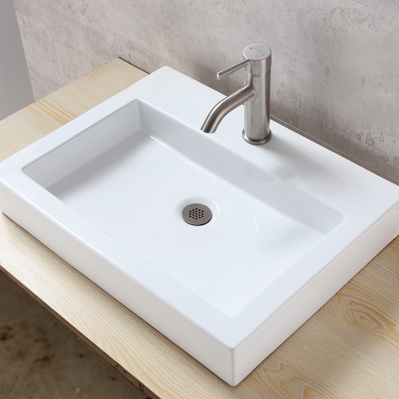 Luxier DS05-T Bathroom Sink Grid Drain Strainer with No Overflow