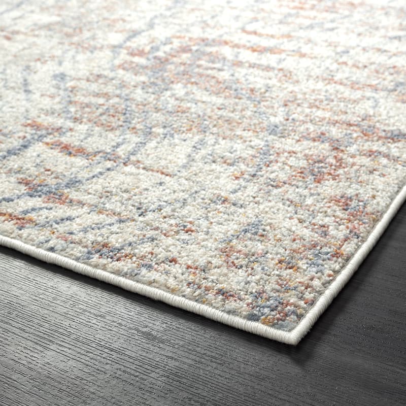 Abani Milas MIL180A Vintage Beige Swirl Area Rug