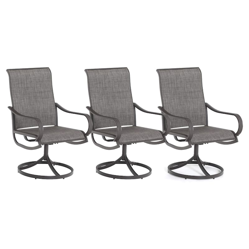 MAISON ARTS Swivel and Rocker Patio Bistro Dining Chair