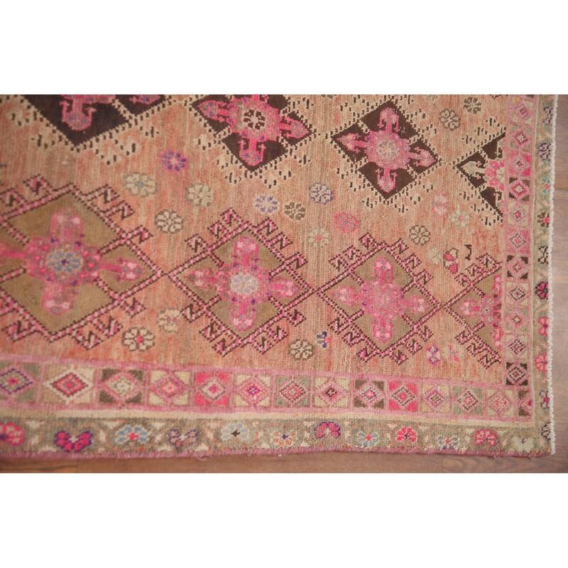 Hand Knotted Oriental 100% Wool Carpet Traditional All-Over Oranges & Rust Sirjan Area Rug - 5' 10'' X 4' 3''