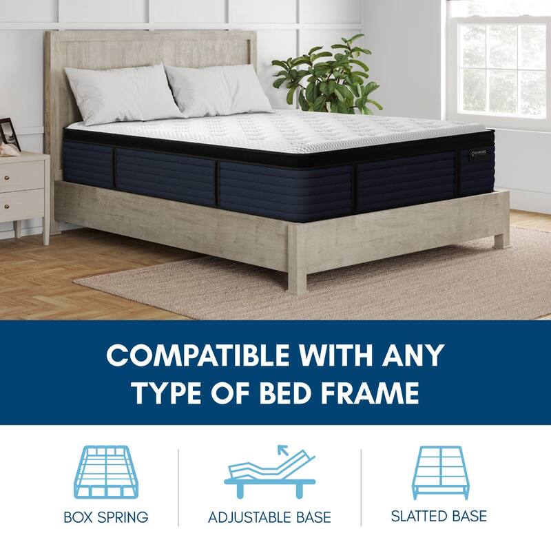 Lucine, 14.5-inch, Cool Natural Latex Euro Top Hybrid Mattress, CertiPUR US and Greenguard Gold Certified