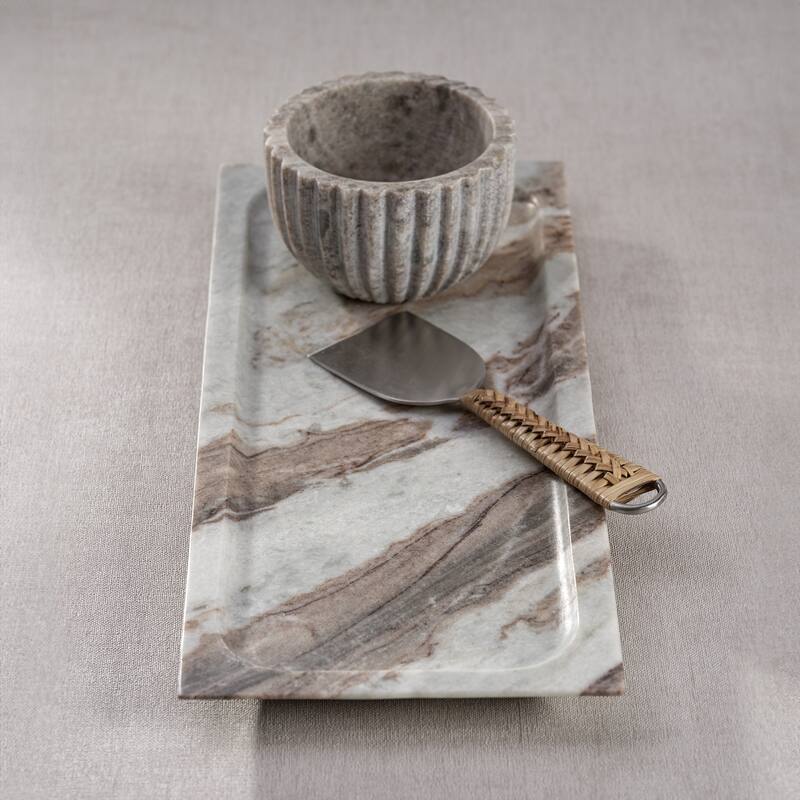 Altamura Rectangular Marble Tray