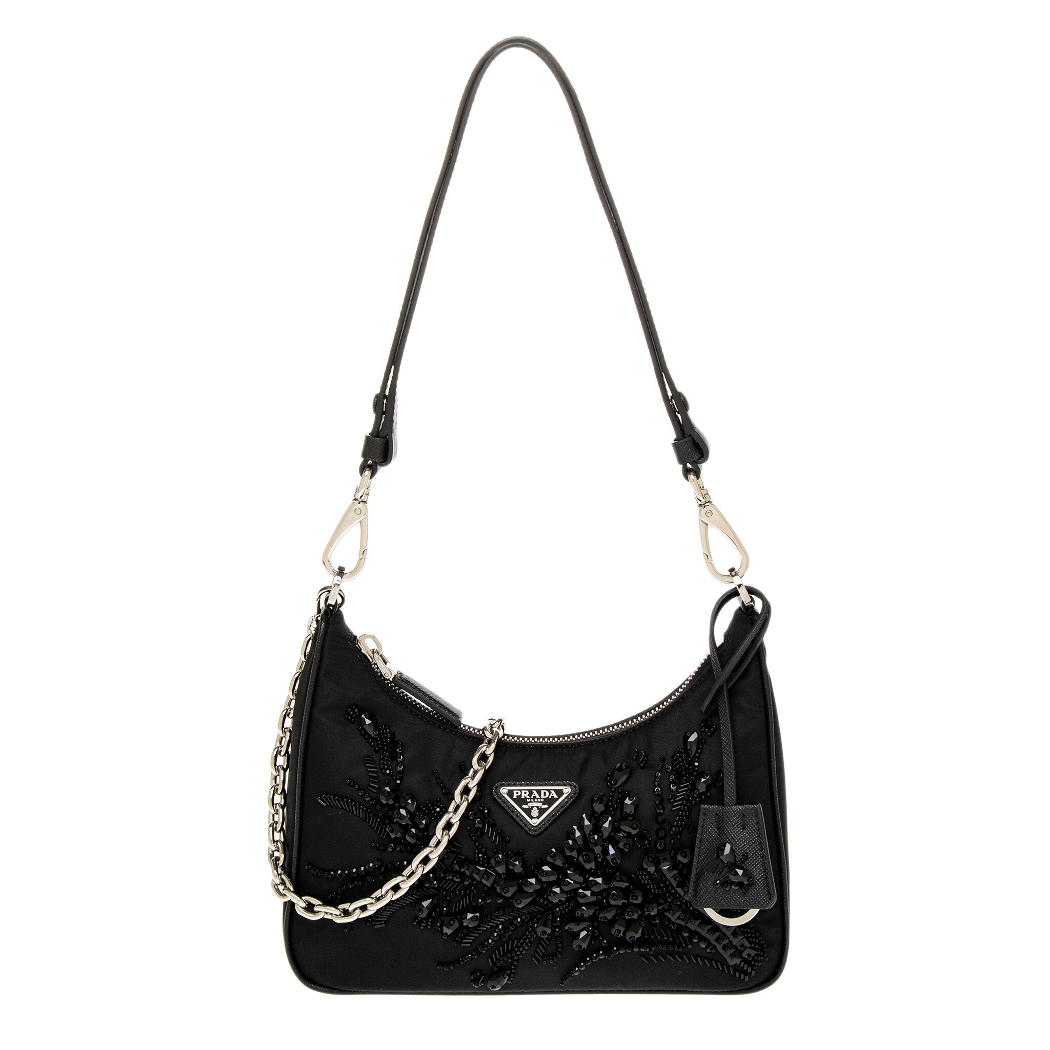 Prada Re-Edition Mini Bag with Crystal Embellishment