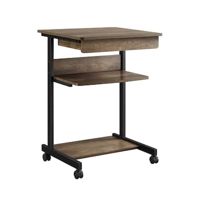 Yaheetech Rolling Computer Desk Table Tray Desk with Drawer and Shelf