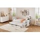 preview thumbnail 13 of 30, 2 Color Twin-size Multifunctional Platform Bed with Built-in Trundle and 3 Drawers