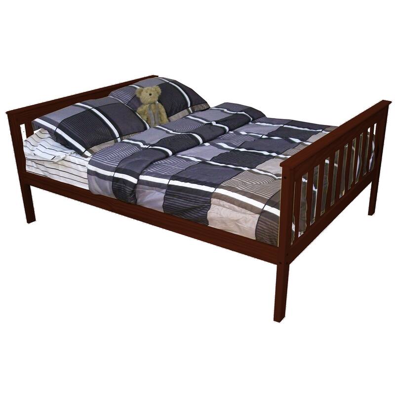 Pine Full Mission Bed - Rich Tobacco Stain