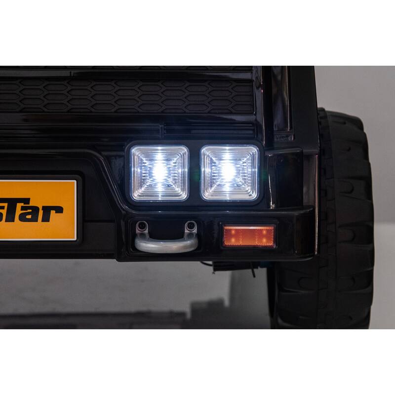 24V Electric Kid Ride On Car with Remote Control, 2 Seater 24" Wideth Ride on Engineering Vehicles for Kids - Yellow