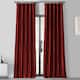 Ex. Fabrics Faux Silk Taffeta Solid Blkout Curtain (1 Panel) - 50 x 120 - Syrah