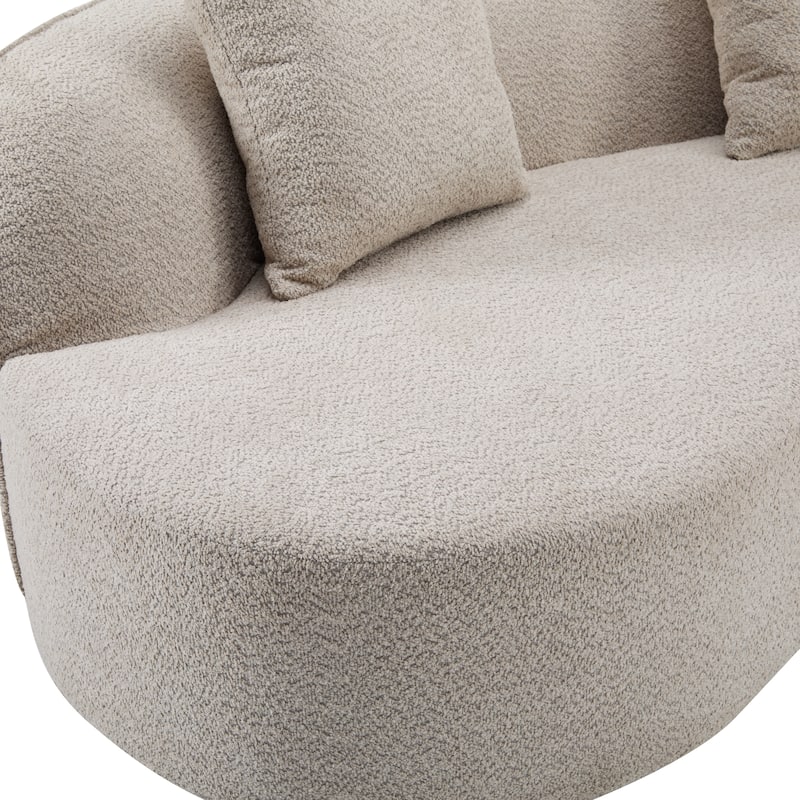 Christopher Knight Home - Linda Fabric Curved Sectional Sofa