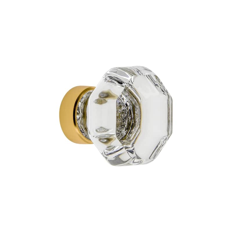 Grandeur CHAM-CRYS-KNOB Chambord 1-3/8" Faceted Geometric Luxury - Lifetime Brass