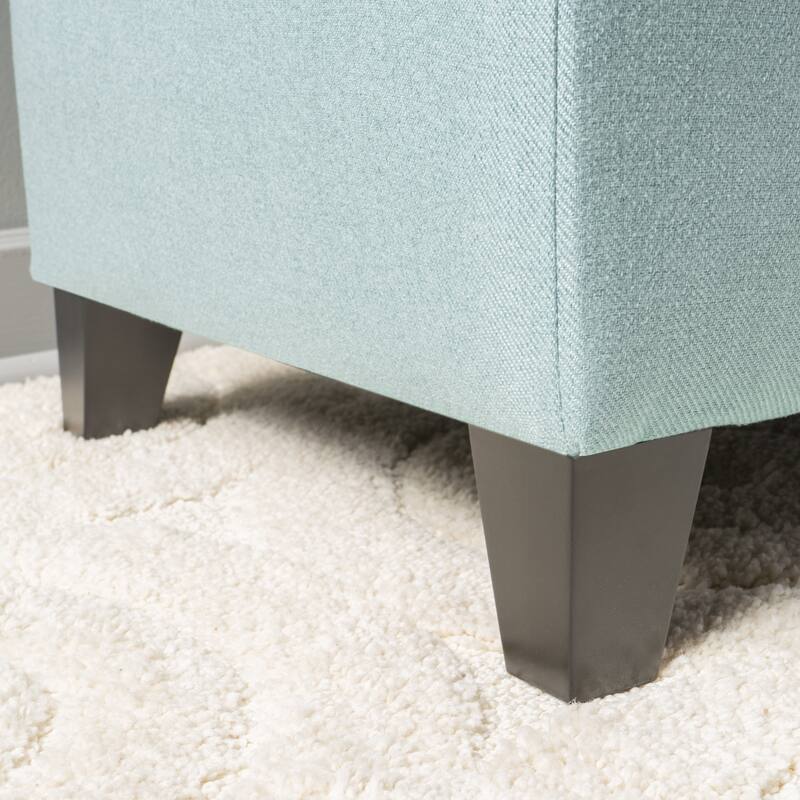 Cleo Fabric Storage Ottoman Bench by Christopher Knight Home