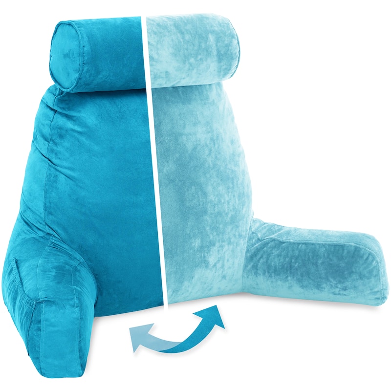 Husband Bedrest Micro-Suede Reading Pillow