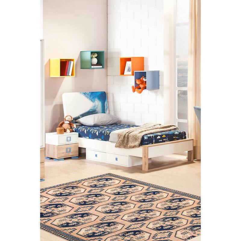 ECARPETGALLERY Hand-knotted Finest Kargahi Copper Wool Rug - 5'4 x 8'10