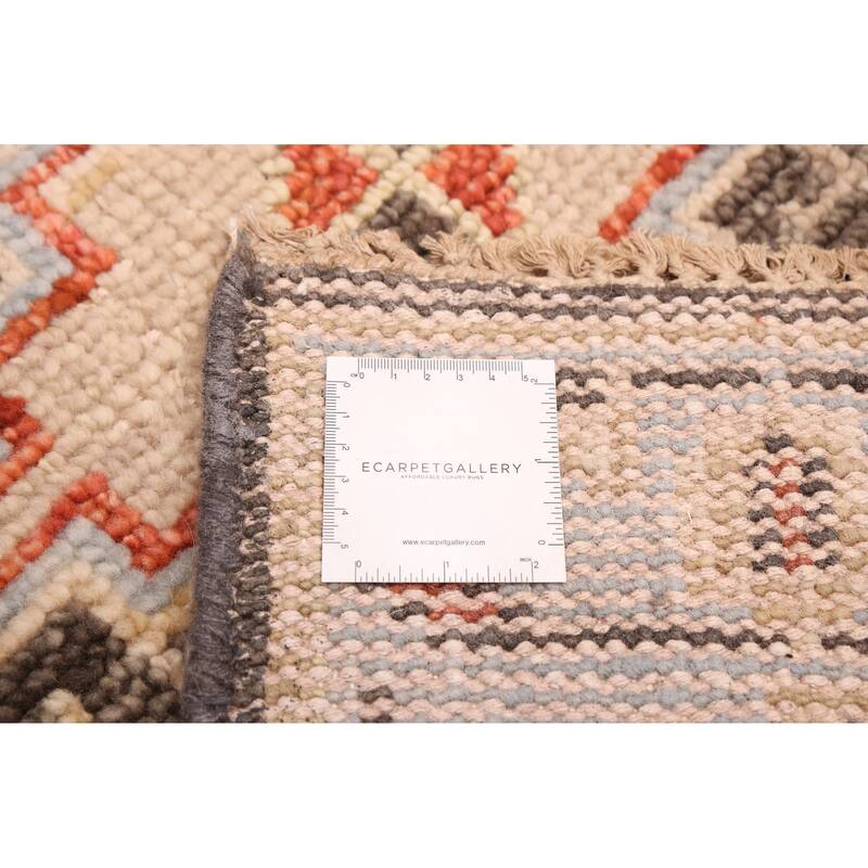 ECARPETGALLERY Hand-knotted Jules Serapi Dark Grey Wool Rug - 2'8 x 9'9