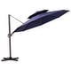 preview thumbnail 8 of 33, VredHom 11.5FT Dual Wind Vent Offset Cantilever Canopy Patio Umbrella