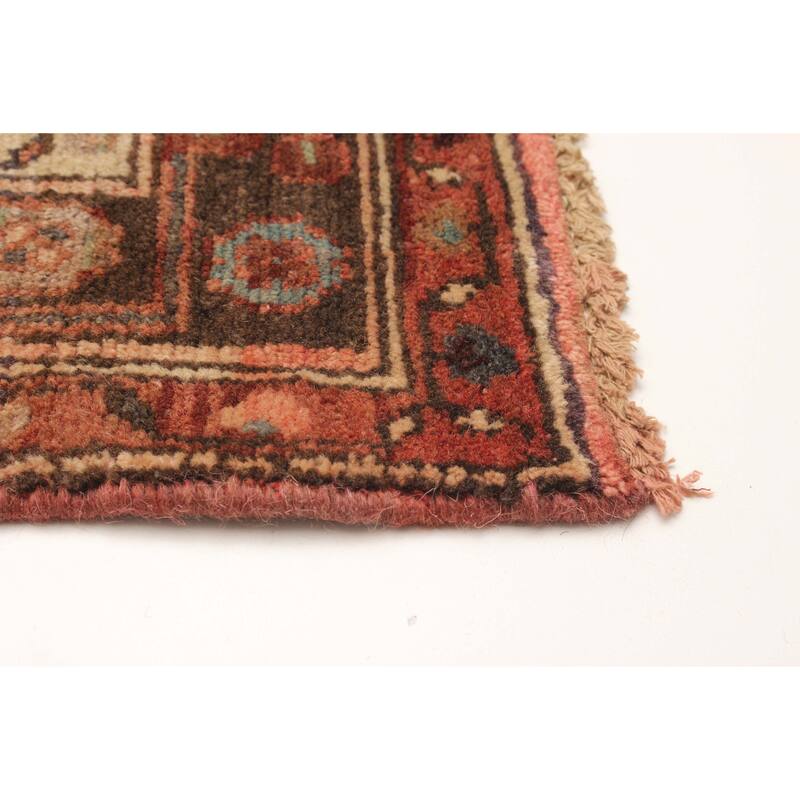 ECARPETGALLERY Hand-knotted Andelz Red Wool Rug - 3' 8" x 10' 2"