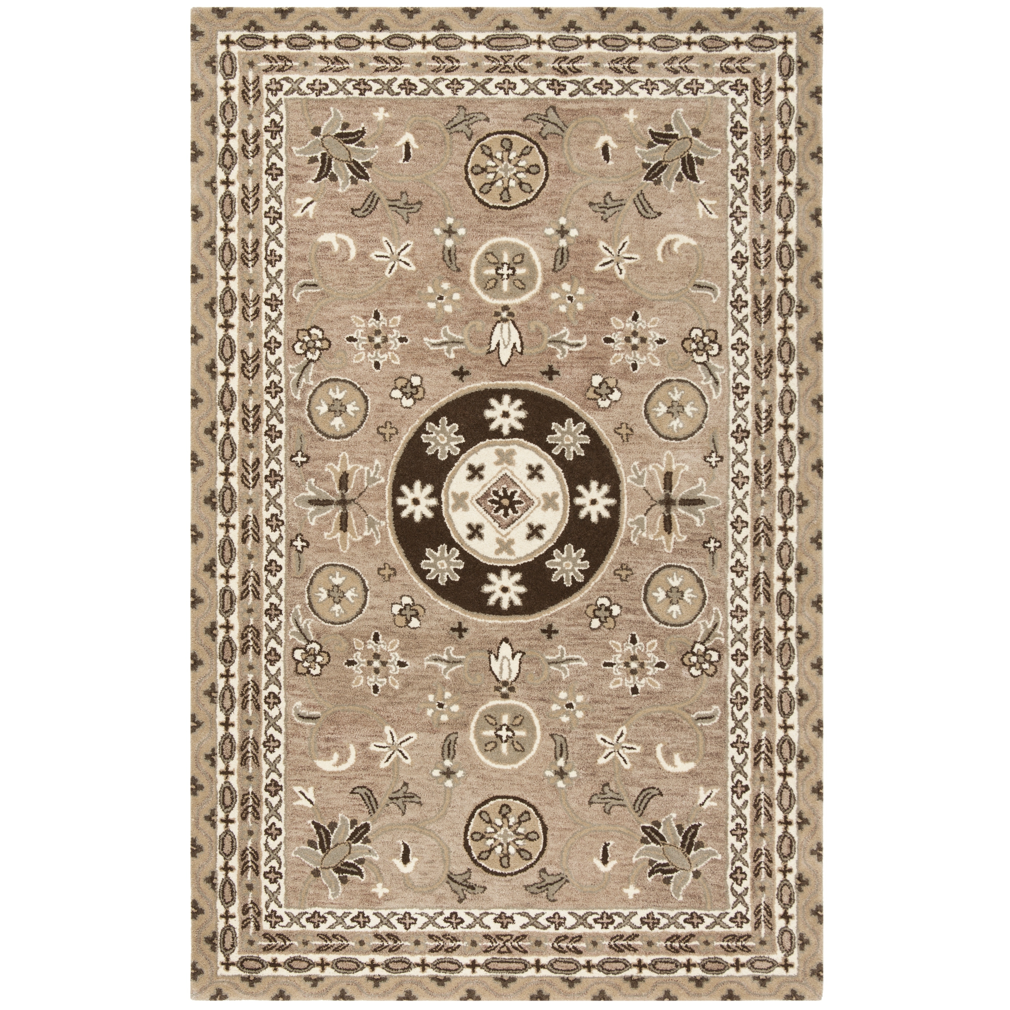 SAFAVIEH Handmade Bella Debbie Modern Floral Wool Rug
